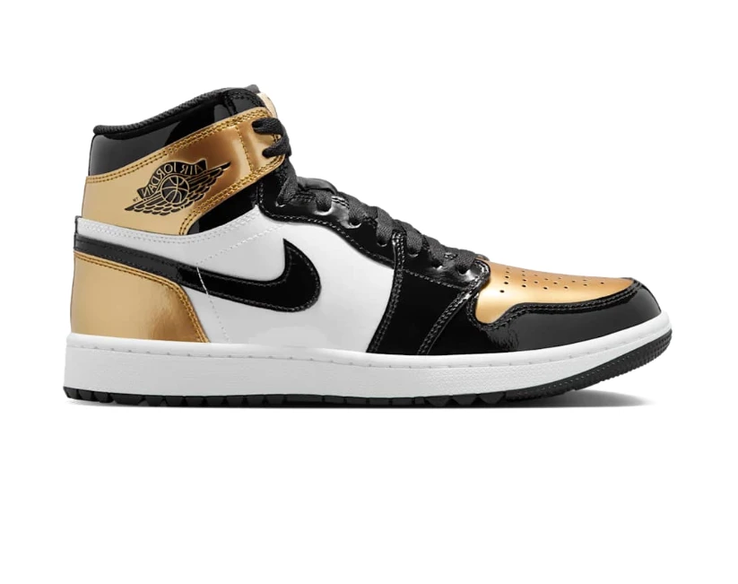 Air Jordan 1 High Gold Toe Shoes Sneakers by Air Jordan