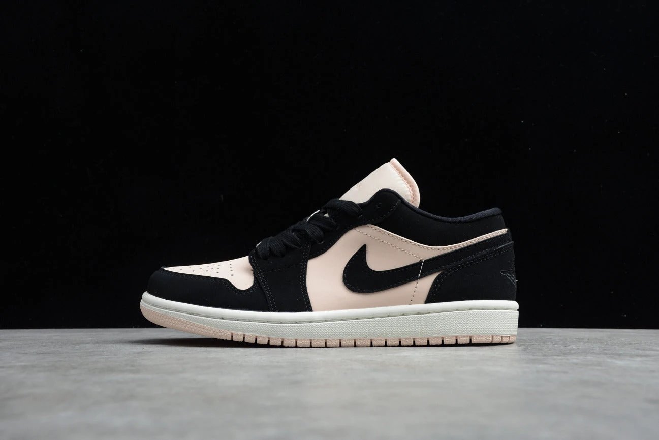 Air Jordan 1 Low Top Black and White Pink by Air Jordan