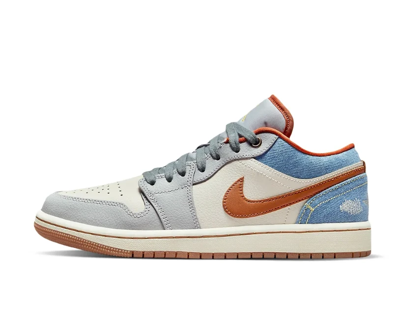 AJ 1 Low Phantom Denim Shoes Sneakers by Air Jordan
