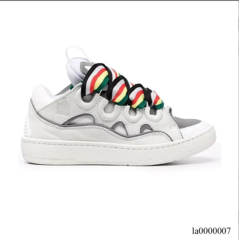 Lanvin Curb Sneaker White Blue Shoes Sneakers by Air Jordan