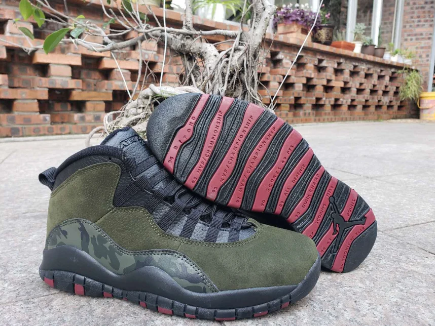 Air Jordan 10 Army Green Camouflage by Air Jordan