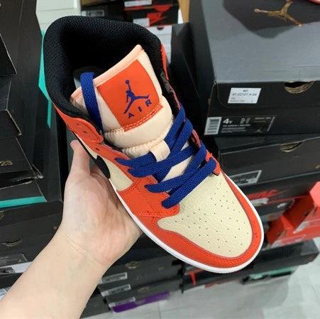 Air Jordan 1 Mid White Orange by Air Jordan