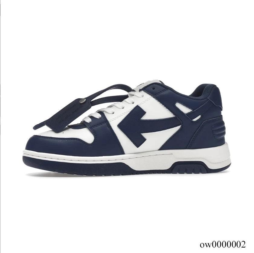 OFF-WHITE Out Of Office OOO Low Tops Dark Blue White Shoes Sneakers by Air Jordan