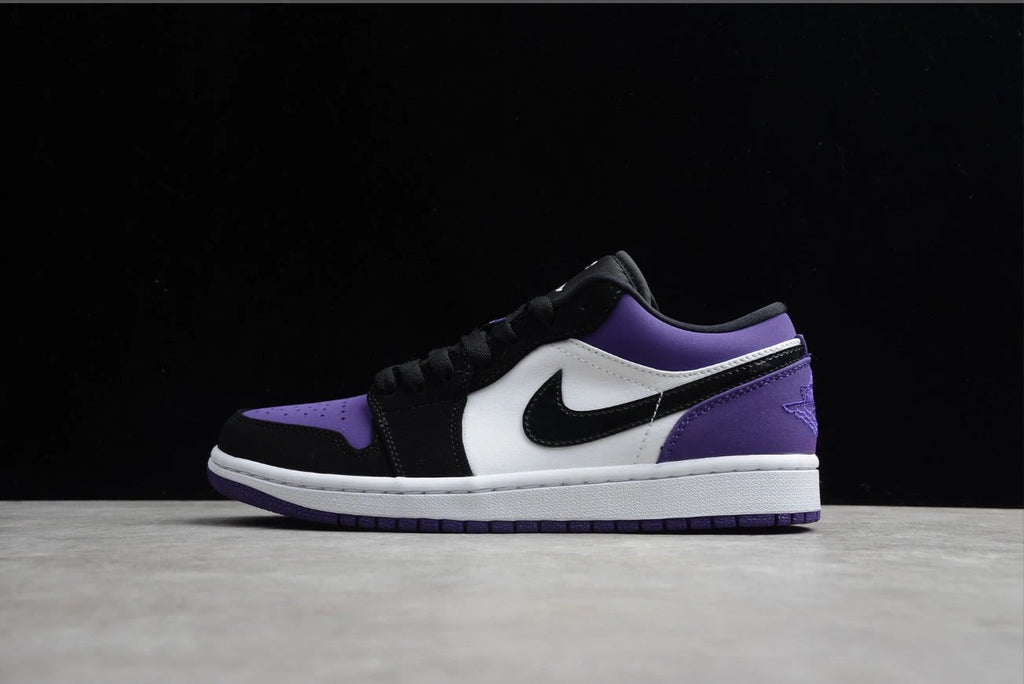 Air Jordan 1 Low Top Black Purple Toe by Air Jordan