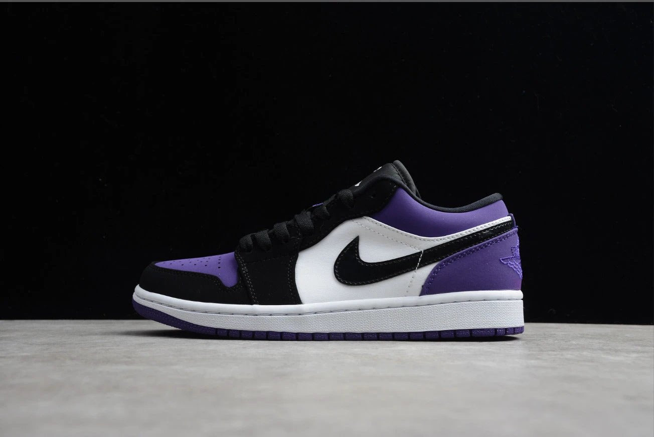 Air Jordan 1 Low Top Black Purple Toe by Air Jordan