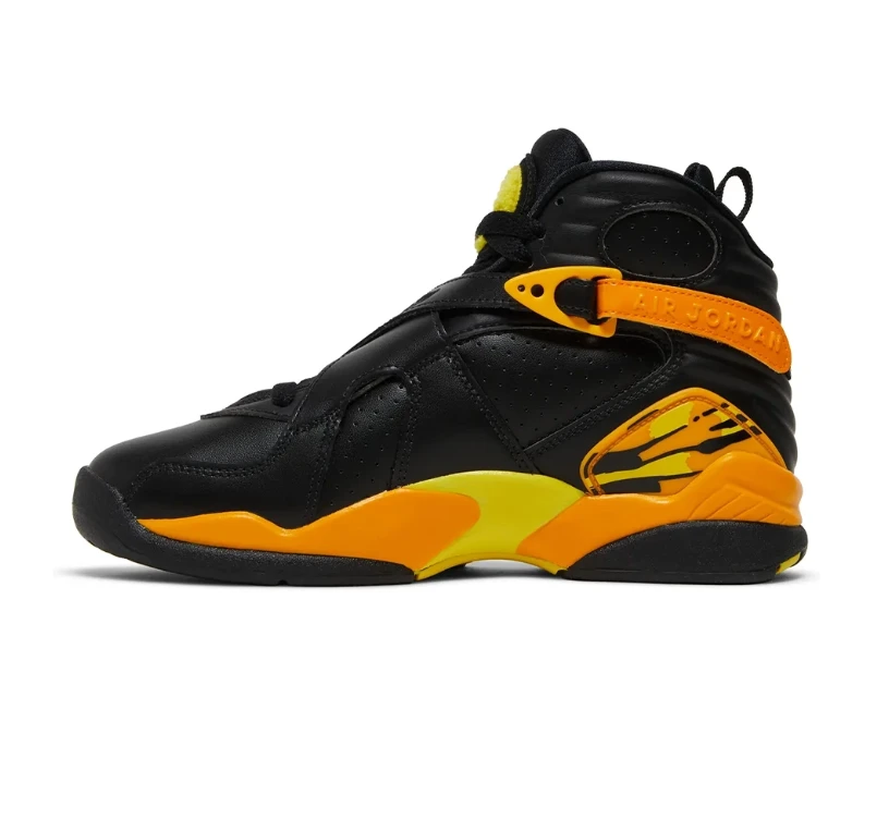 Air Jordan 8 Retro Taxi Yellow Black Shoes Sneakers by Air Jordan