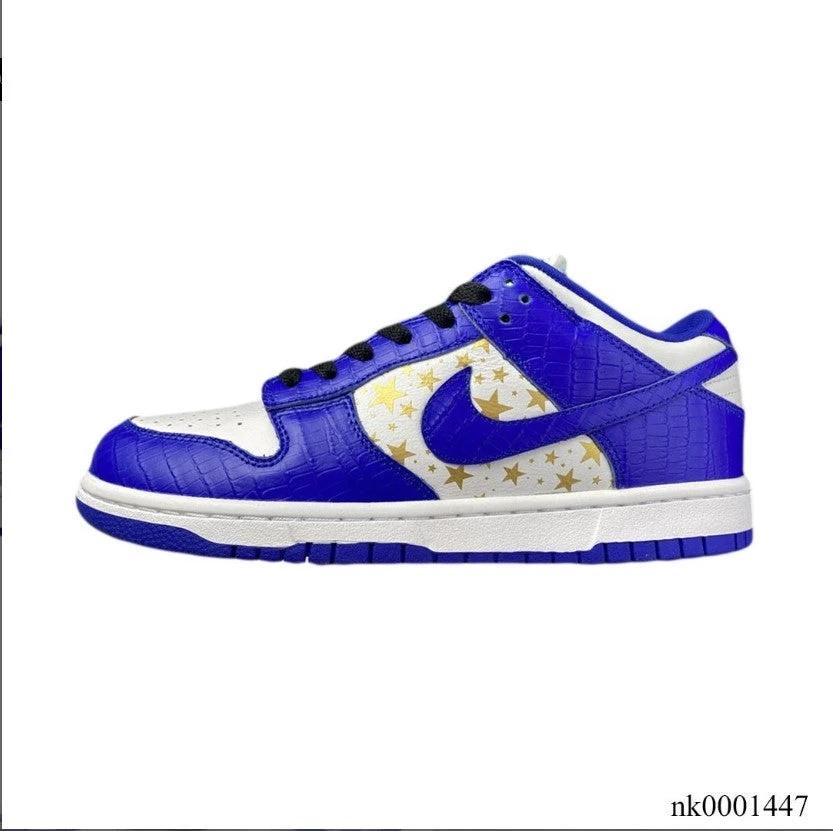 SB Dunk Low White Blue x Supreme Shoes Sneakers by Air Jordan