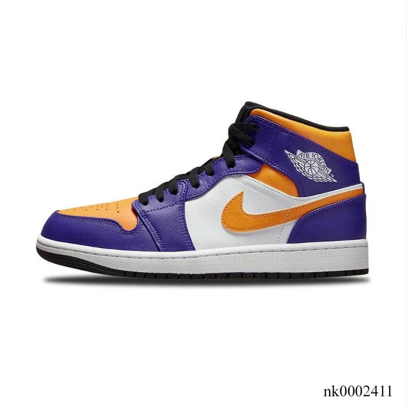 Air Jordan 1 Mid Lakers Shoes Sneakers by Air Jordan