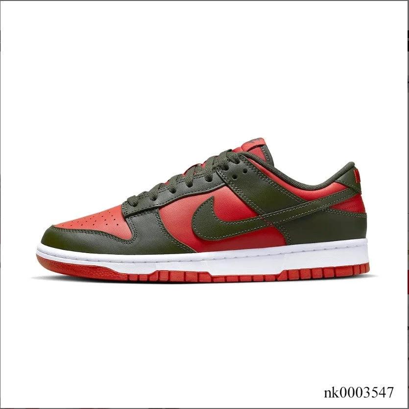 Dunk Low Mystic Red Cargo Khaki Shoes Sneakers by Air Jordan