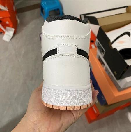 Air Jordan 1 Mid GS White Peach Black Powder by Air Jordan