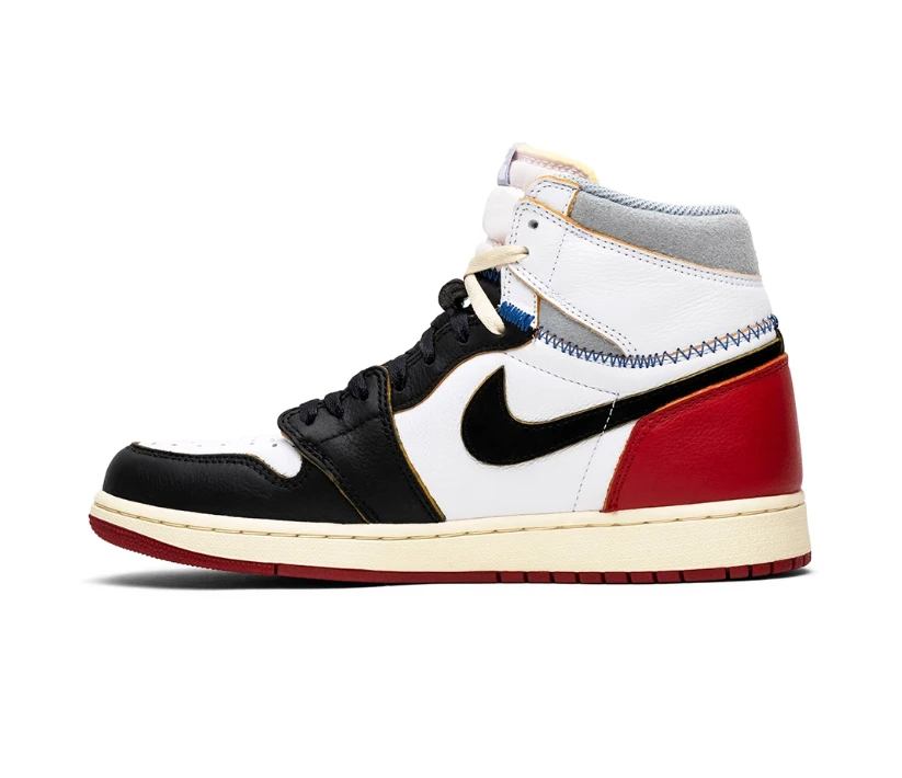 Air Jordan 1 Retro High Union LA Black Toe Shoes Sneakers by Air Jordan