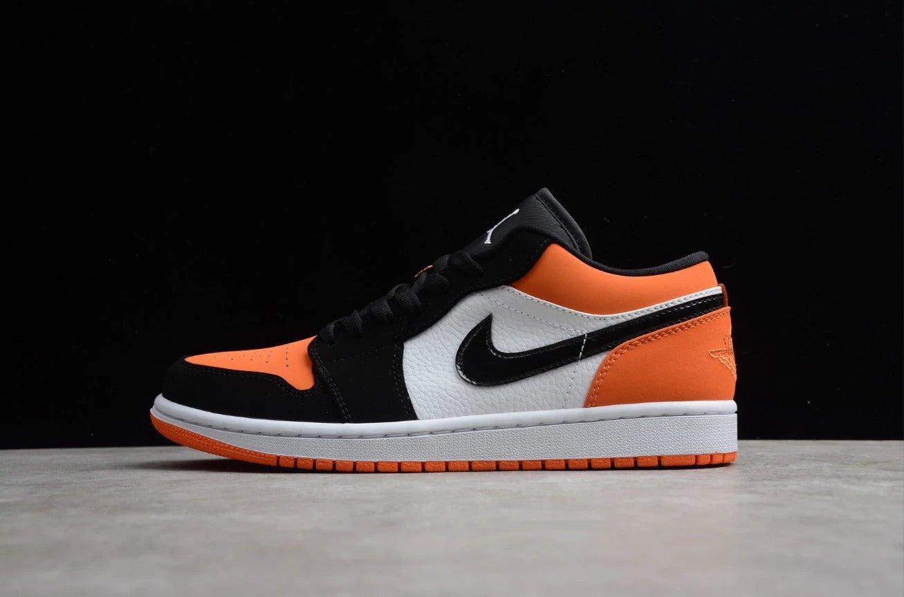 Air Jordan 1 Low Top Black Orange Buckle by Air Jordan