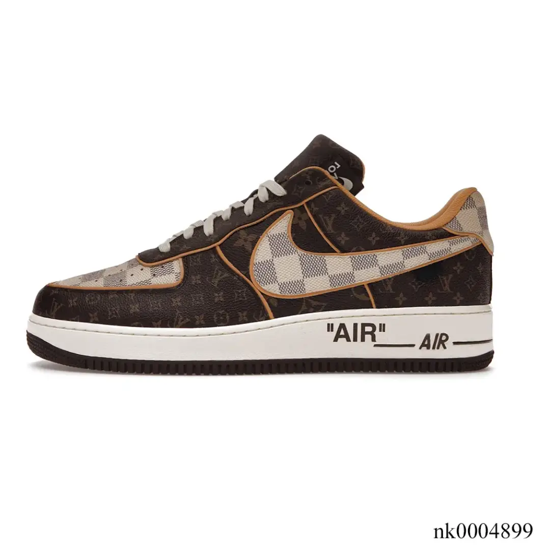 LV x Air Force 1 Low Brown Shoes Sneakers by Air Jordan