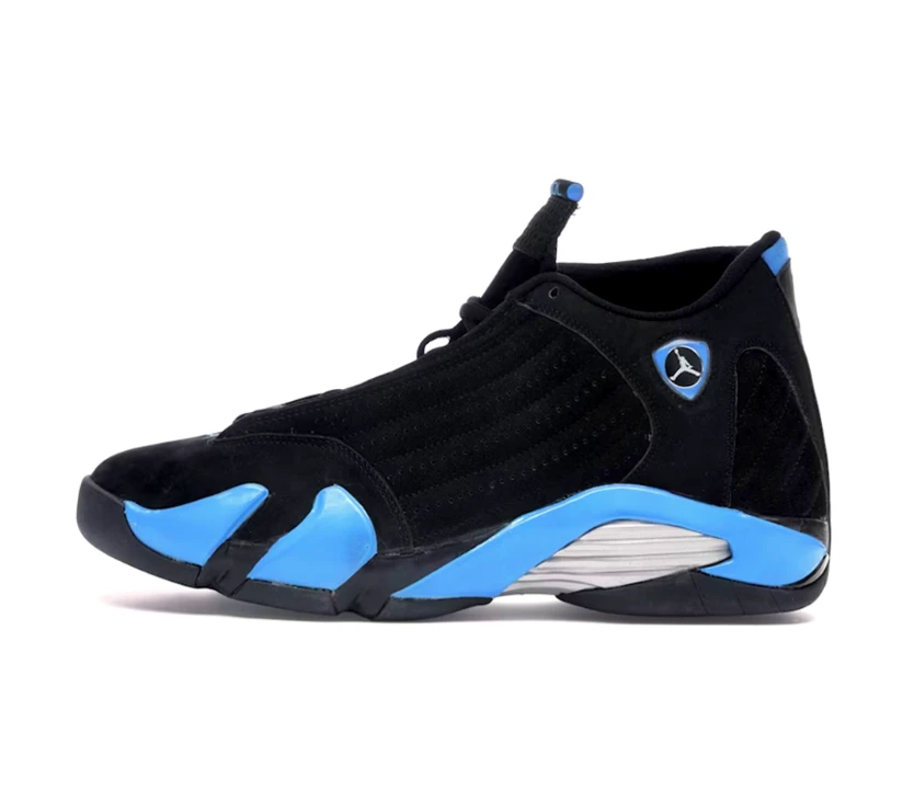 Air Jordan 14 Black University Blue Shoes Sneakers by Air Jordan