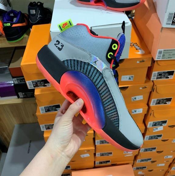 Air Jordan 35 Grey Blue Red by Air Jordan