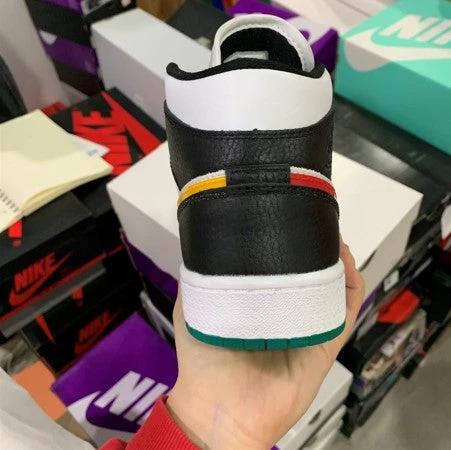 Air Jordan 1 Mid Red And Yellow Color Hook by Air Jordan