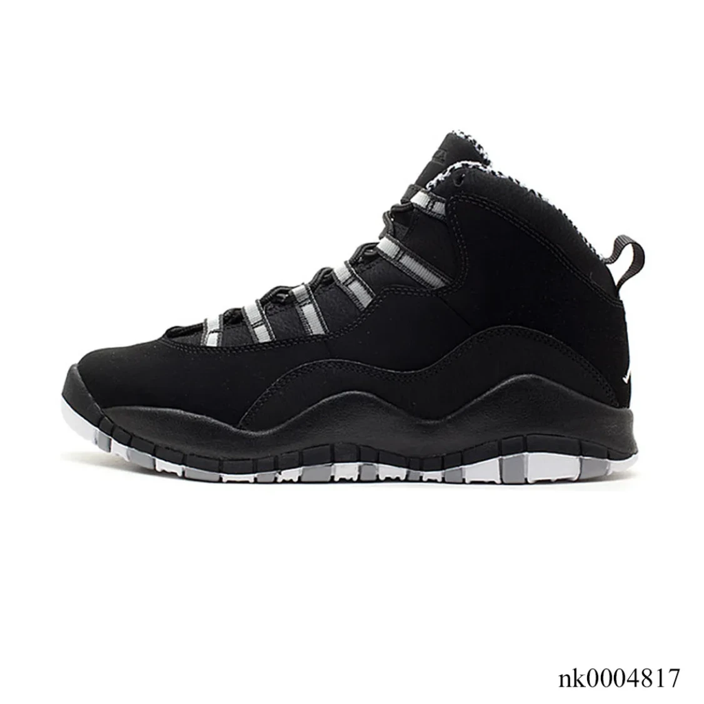 Air Jordan 10 Black And White Stealth Shoes Sneakers by Air Jordan