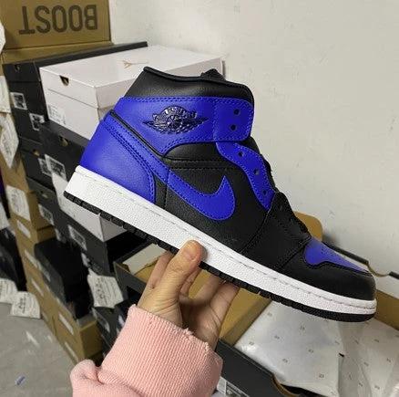 Air Jordan 1 Mid Black Blue by Air Jordan