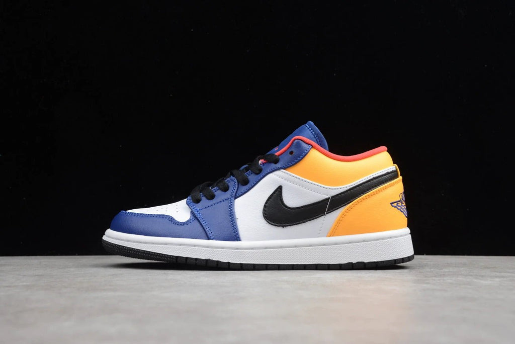 Air Jordan 1 Low Top White Blue Orange by Air Jordan