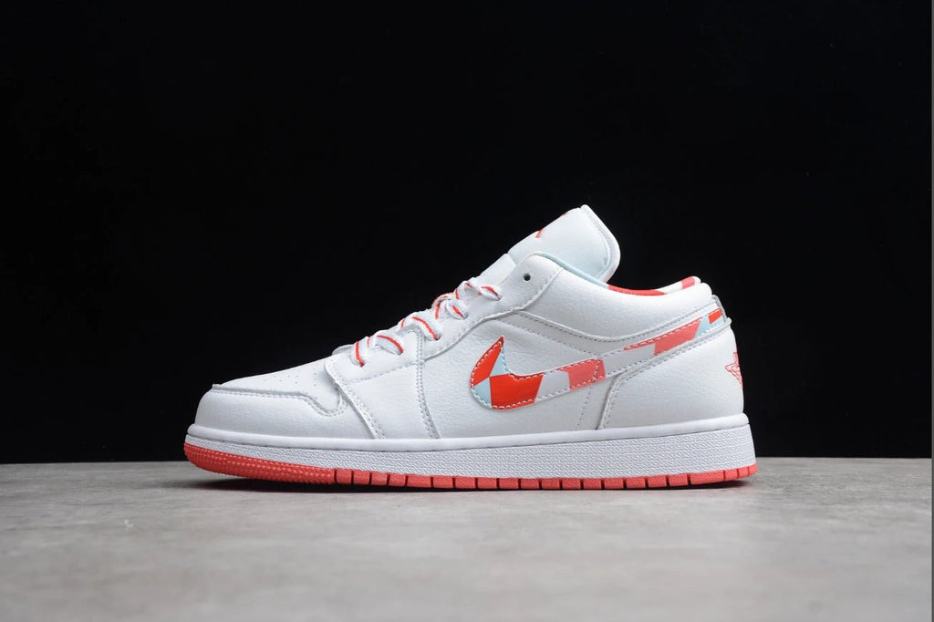 Air Jordan 1 Low Top White Red by Air Jordan