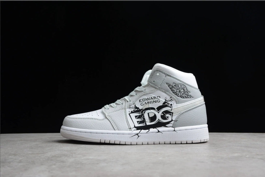 Air Jordan 1 Mid White Grey Camo by Air Jordan