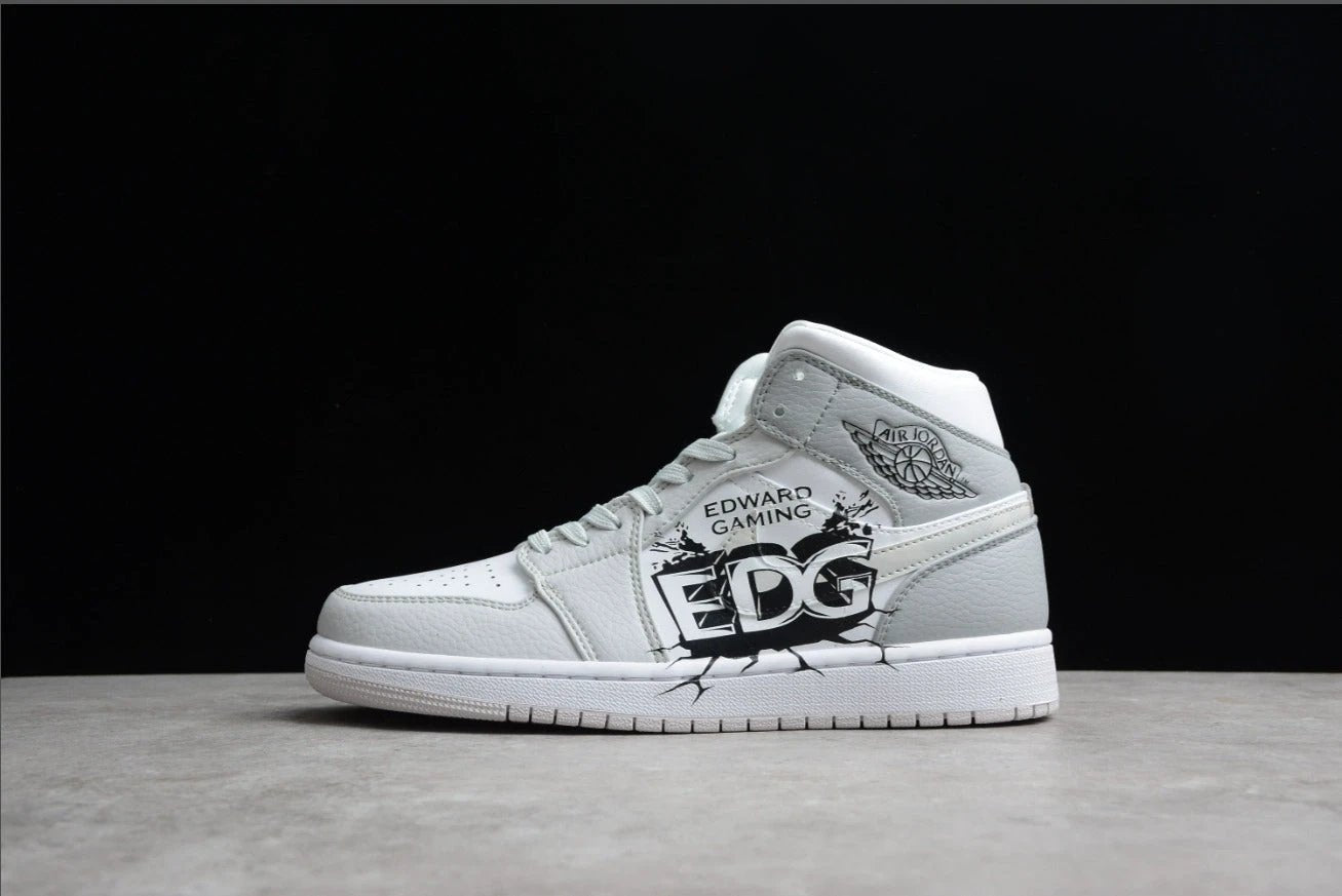 Air Jordan 1 Mid White Grey Camo by Air Jordan