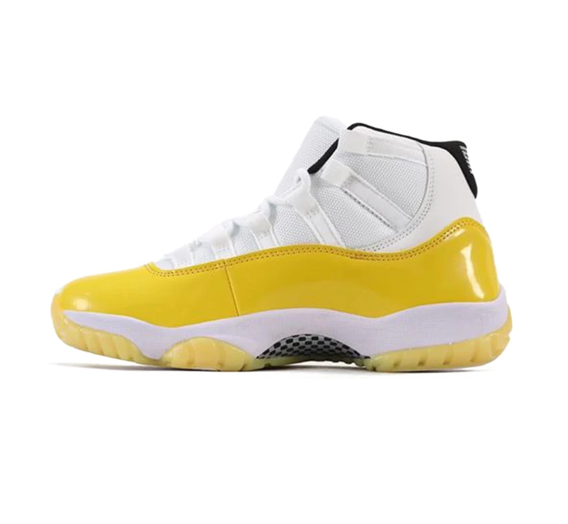 Air Jordan 11 White Yellow Shoes Sneakers by Air Jordan