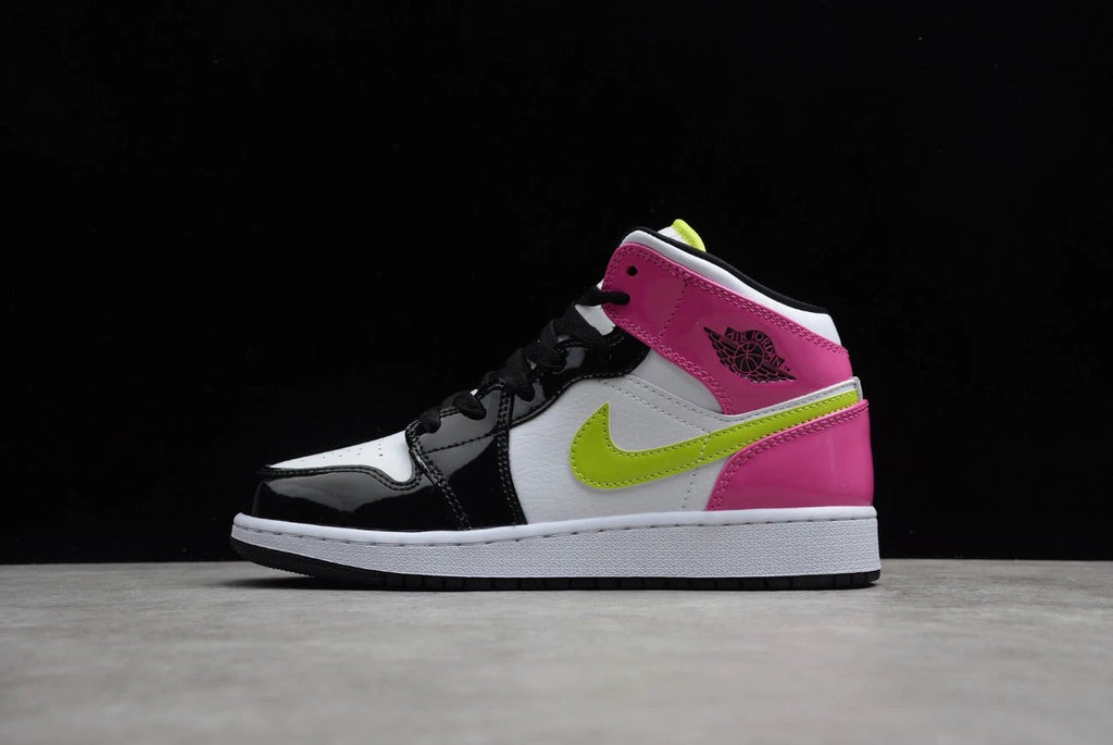 Air Jordan 1 Mid White Black Cyber Pink by Air Jordan