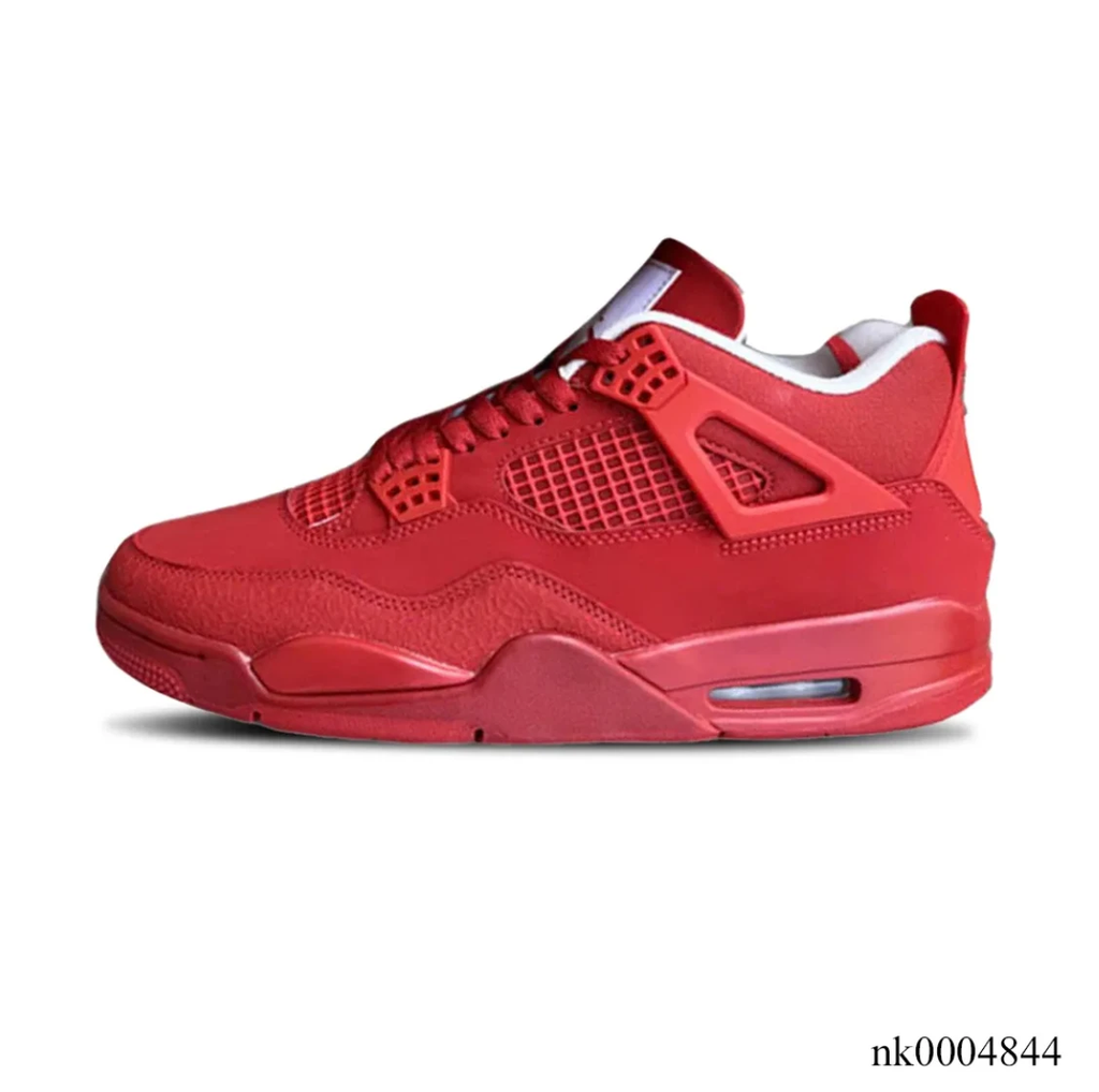 Air Jordan 4 Triple Red Shoes Sneakers by Air Jordan