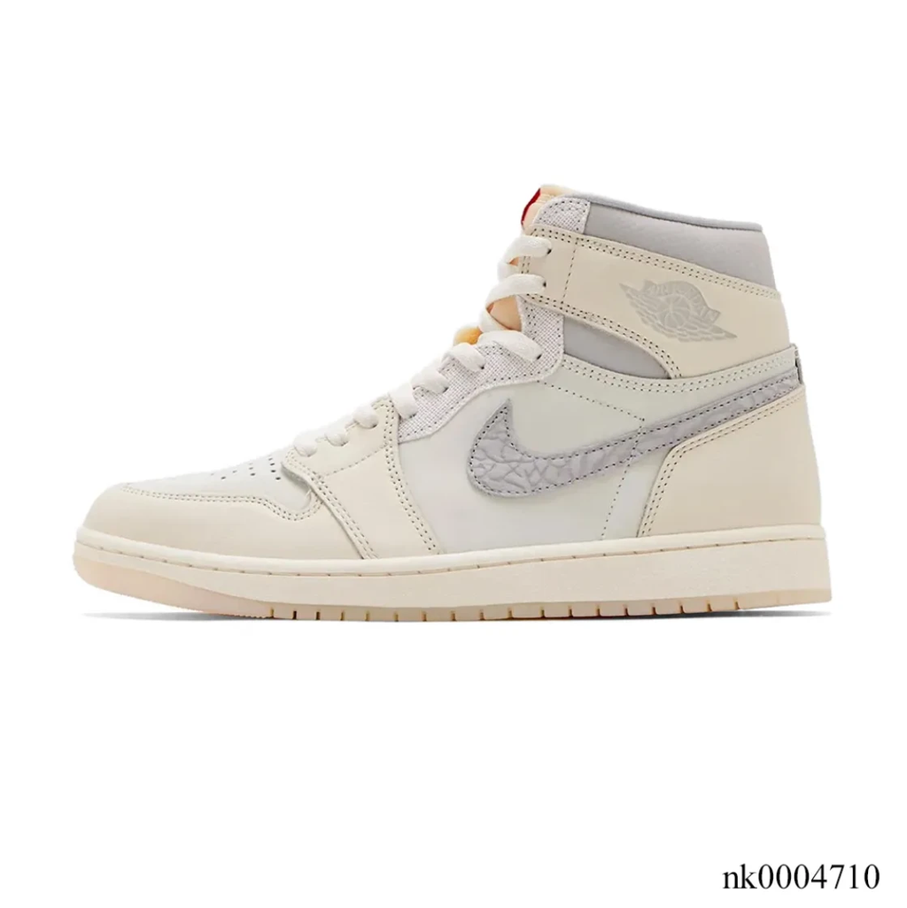 Air Jordan 1 High OG Sail Elephant Print Shoes Sneakers by Air Jordan