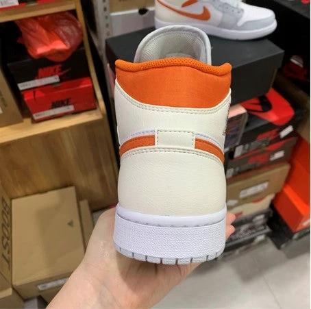 Air Jordan 1 Mid Gray Orange by Air Jordan