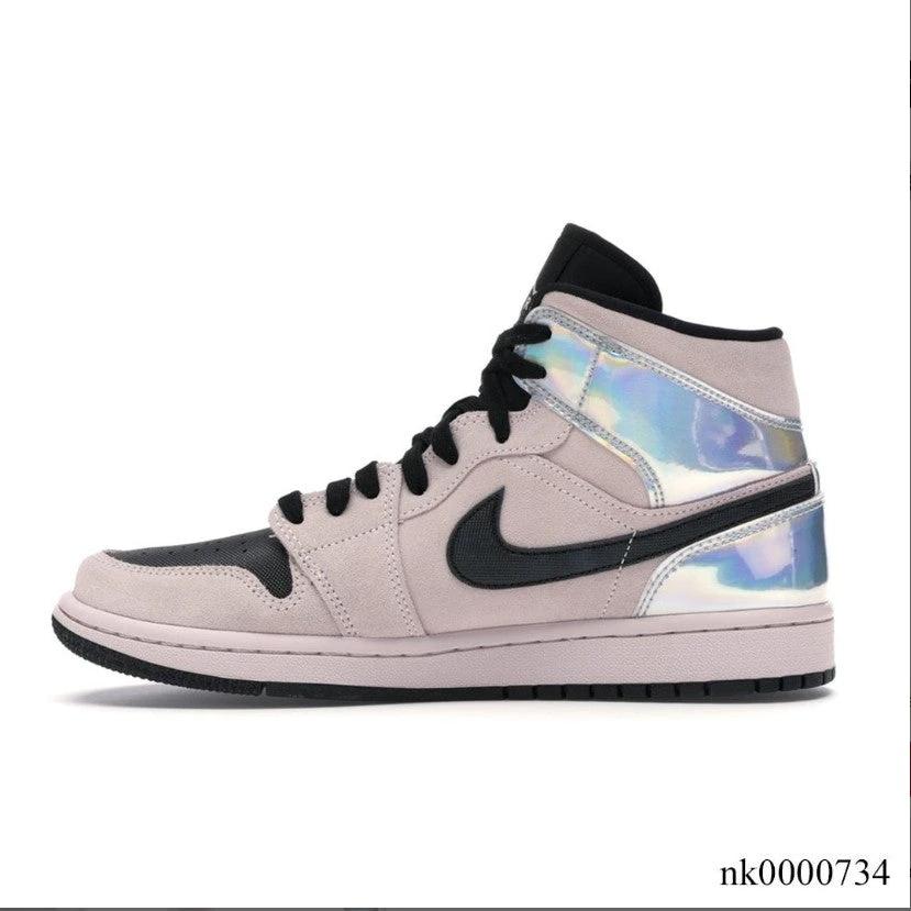 Air Jordan 1 Mid Dirty Powder Iridescent (W) Shoes Sneakers by Air Jordan