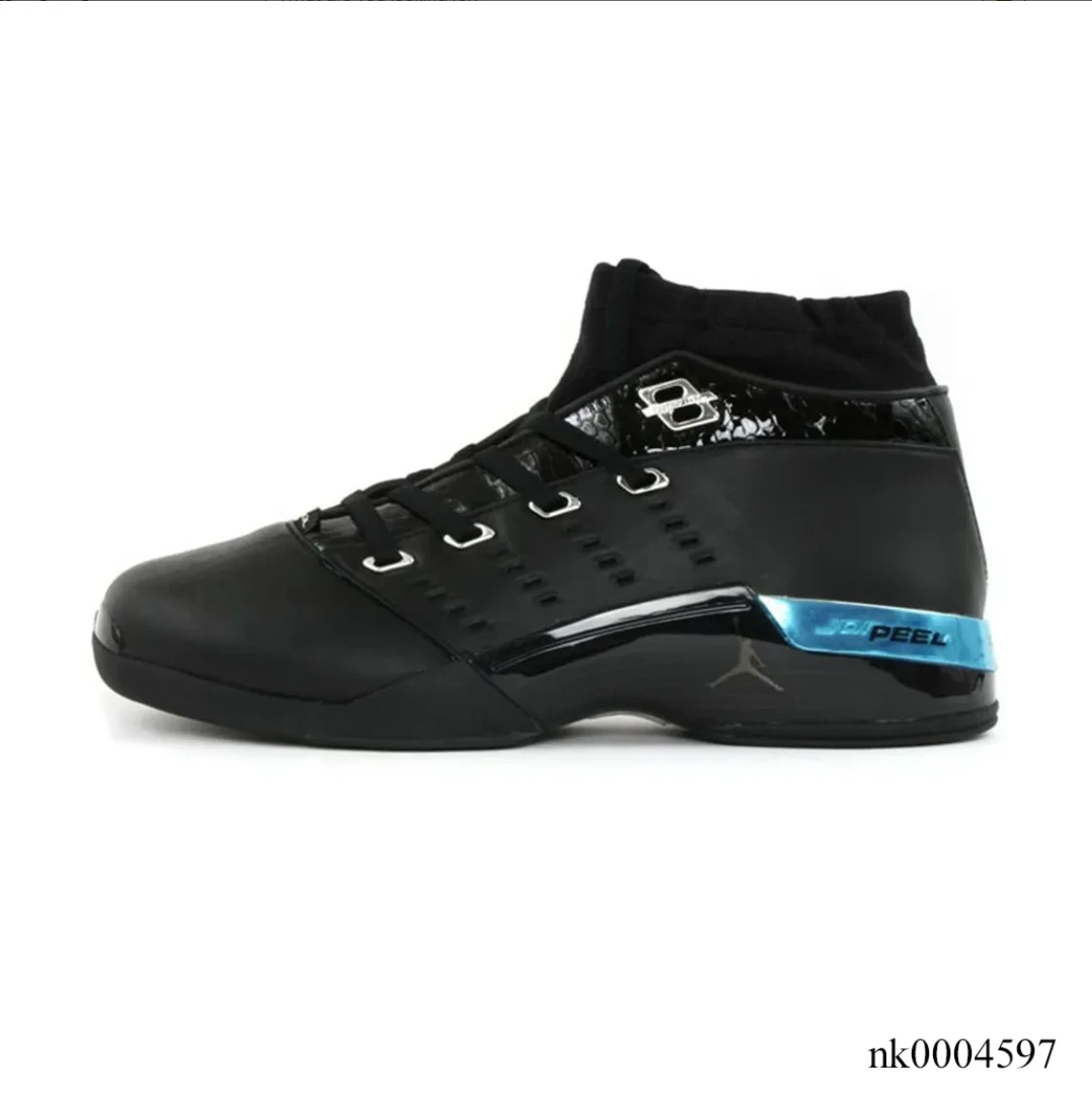 Air Jordan 17 Low Black Patent Shoes Sneakers by Air Jordan
