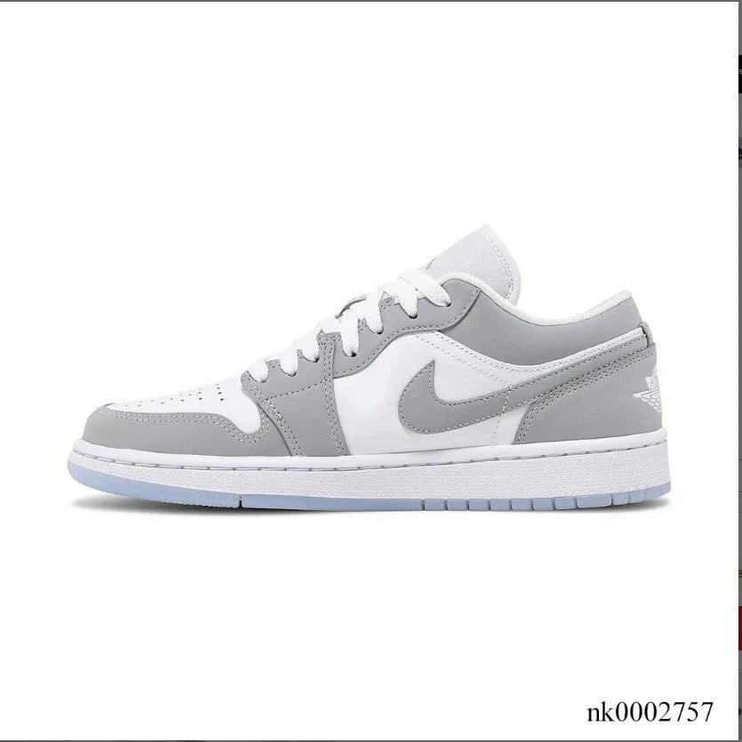 Air Jordan 1 Low White Wolf Grey Shoes Sneakers by Air Jordan