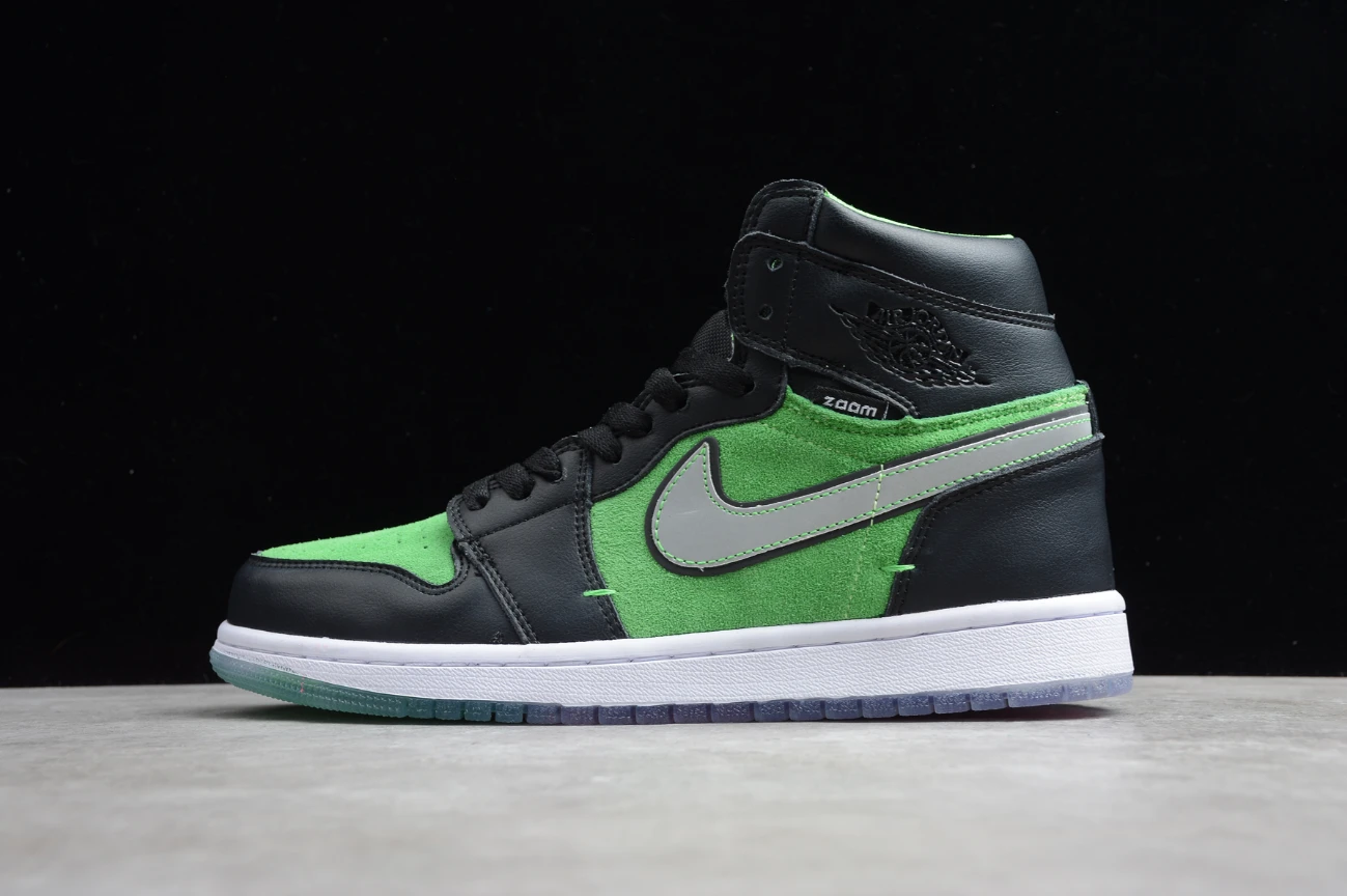 Air Jordan 1 High Zoom Black Green by Air Jordan
