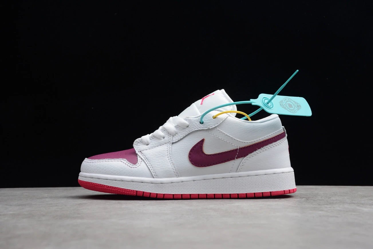 Air Jordan 1 Low Top White Pink Valentine's Day by Air Jordan