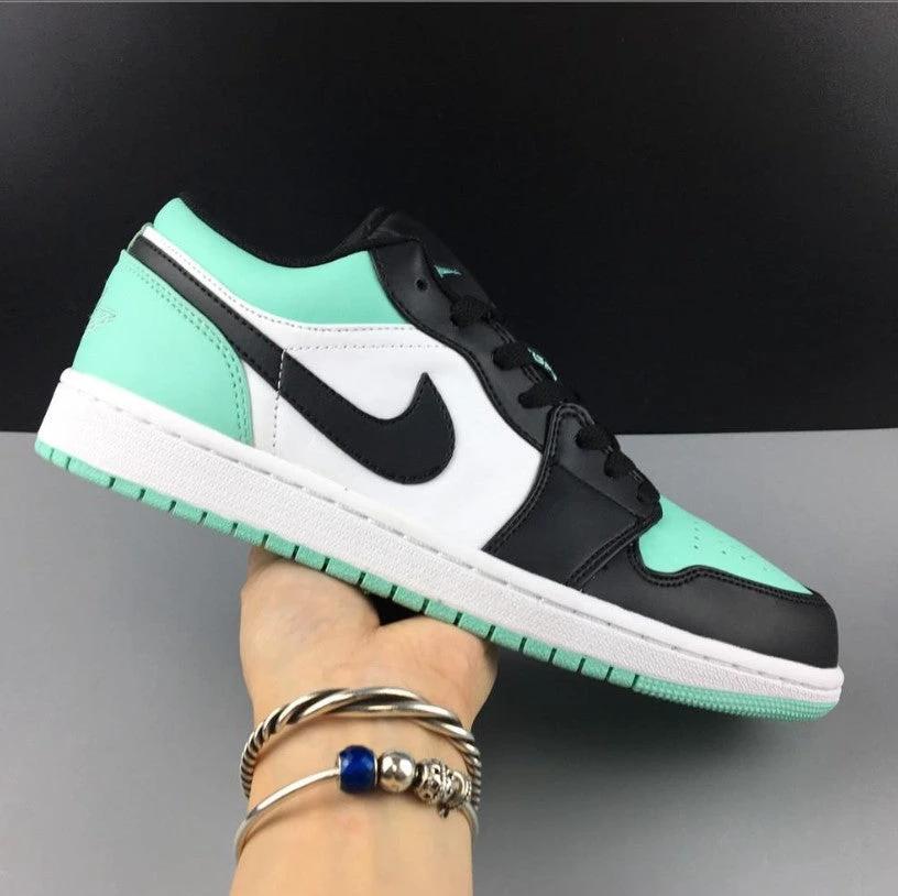 Air Jordan 1 Low Emerald Toe Shoes Sneakers by Air Jordan