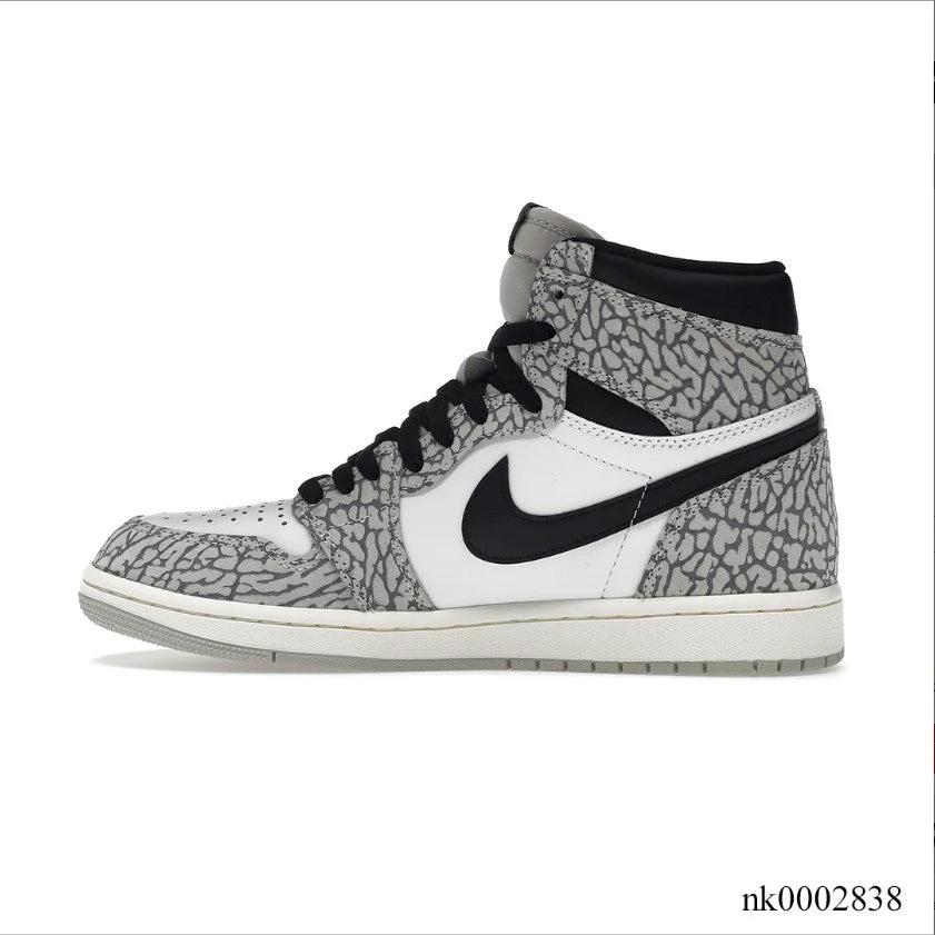 Air Jordan 1 Retro High OG White Cement Shoes Sneakers by Air Jordan