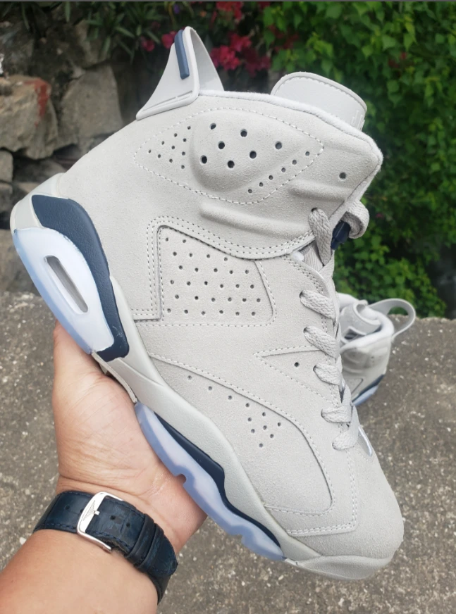 Air Jordan 6 Gray Dark Blue by Air Jordan