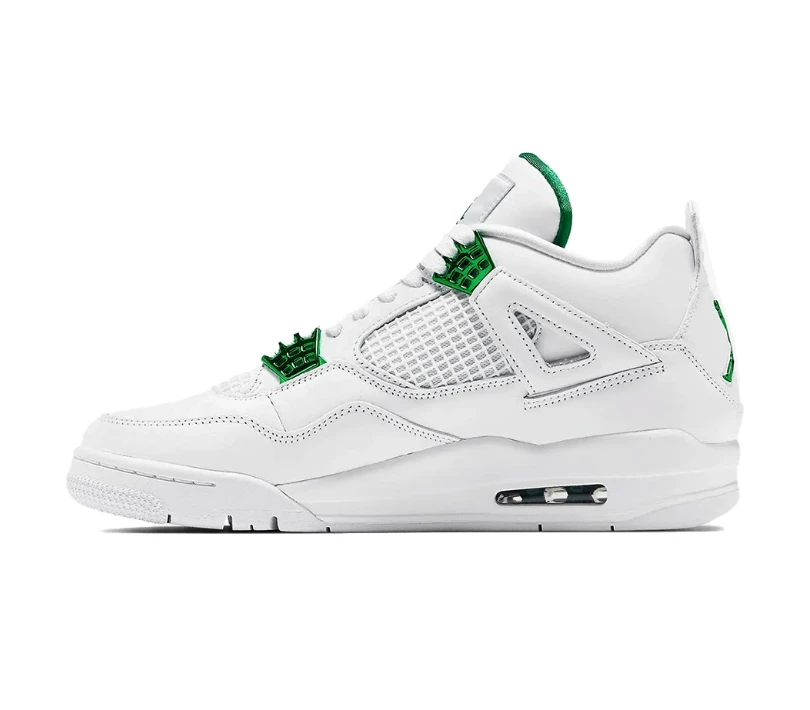 Air Jordan 4 Metallic Green Shoes Sneakers by Air Jordan