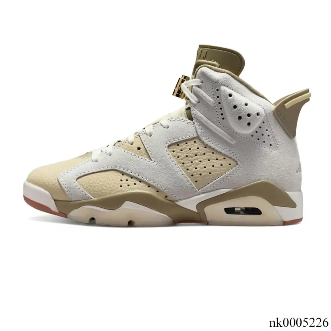 Air Jordan 6 Sail Neutral Olive Shoes Sneakers by Air Jordan