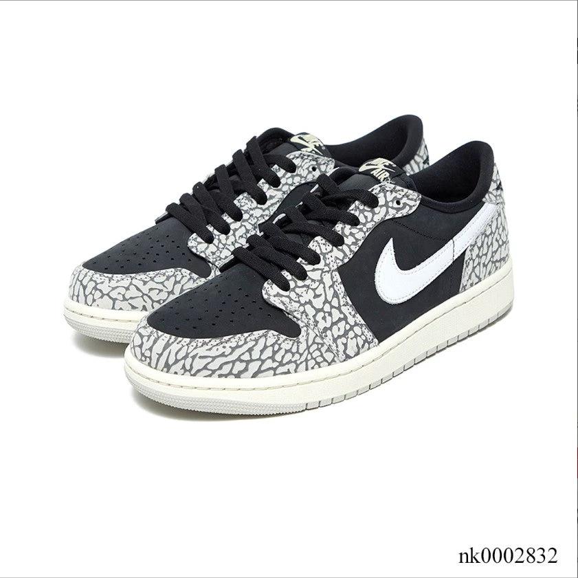 Air Jordan 1 Retro Low OG Black Cement Shoes Sneakers by Air Jordan