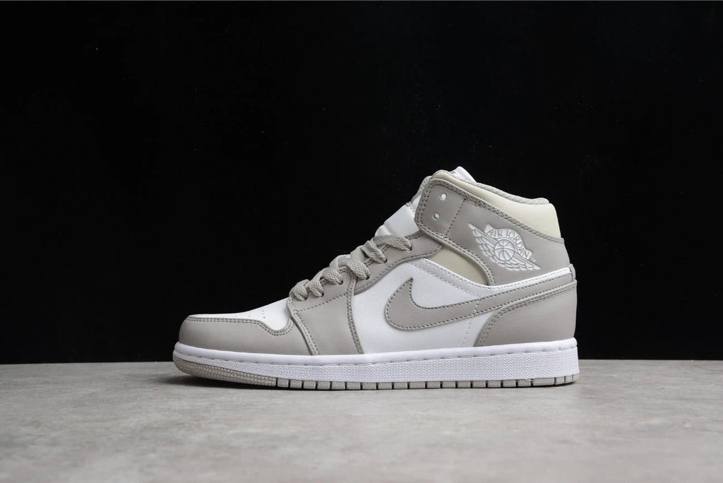 Air Jordan 1 Mid Linen White by Air Jordan