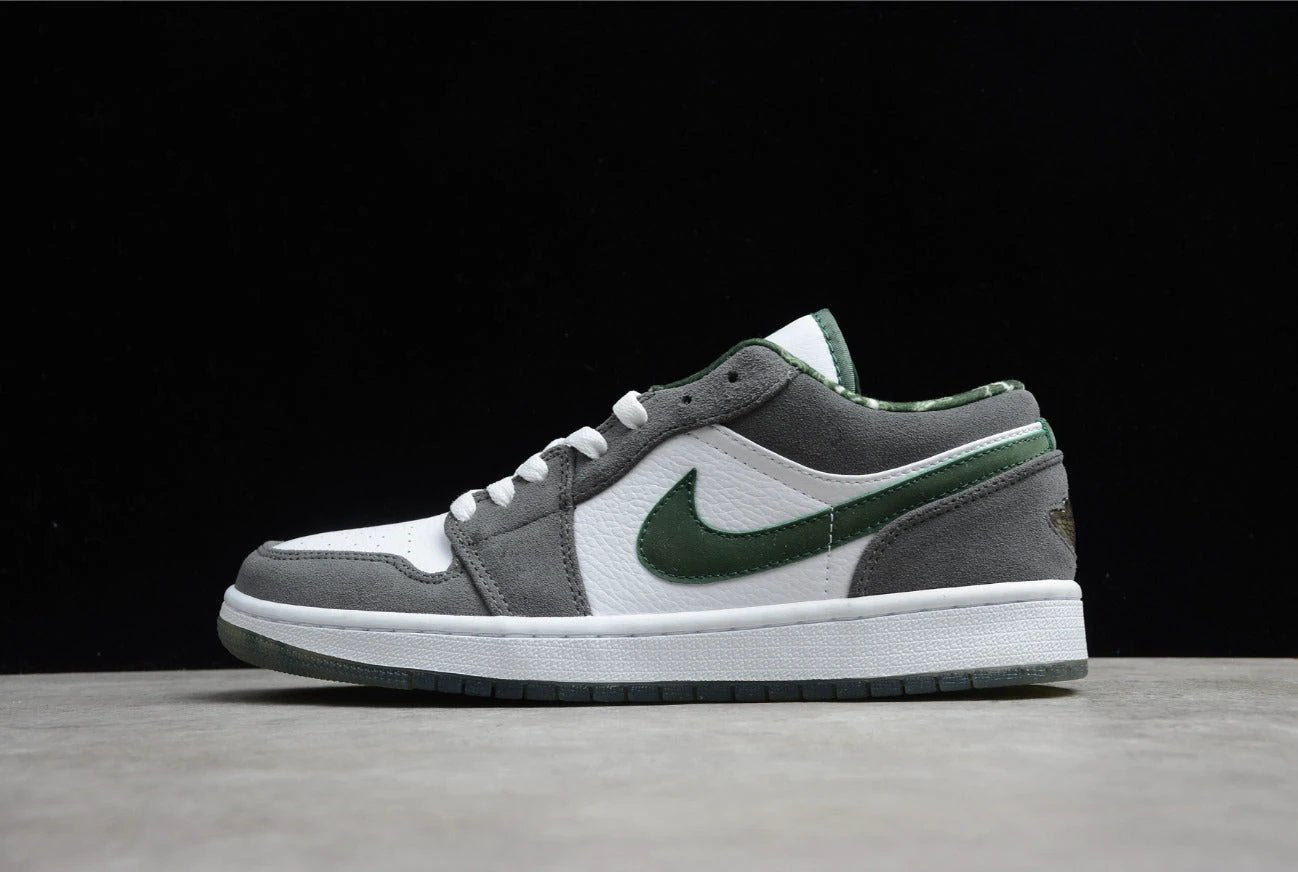 Air Jordan 1 Low Suede Grey Green by Air Jordan