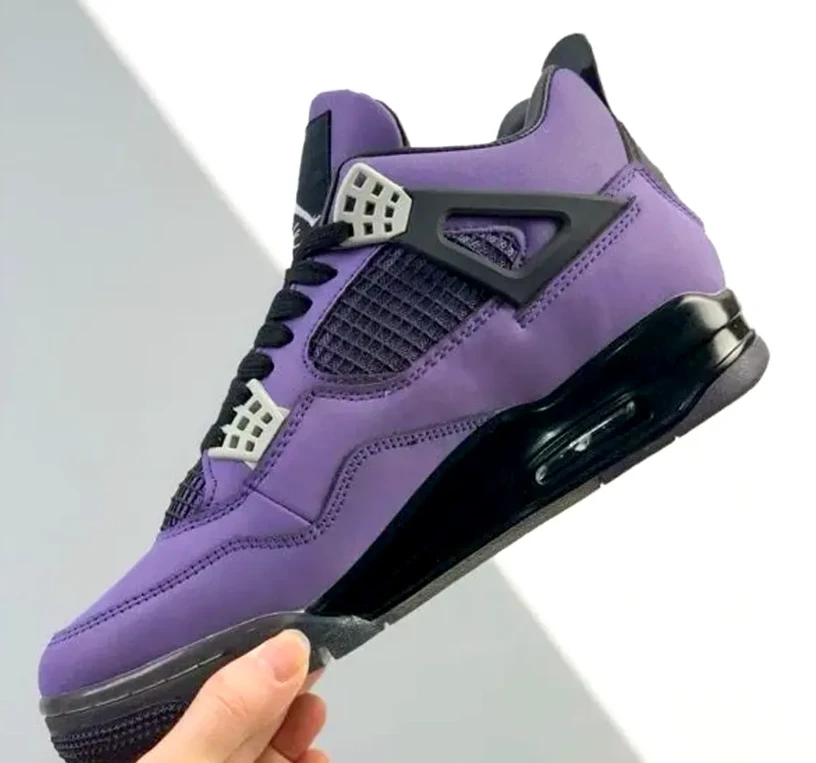Travis Scott x AJ 4 F&F Dynasty Purple Shoes Sneakers by Air Jordan