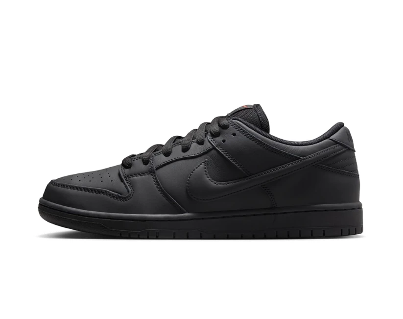 SB Dunk Low Pro ISO Triple Black Shoes Sneakers by Air Jordan