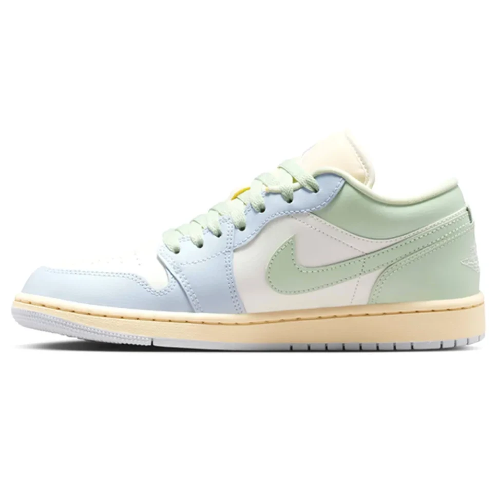Air Jordan 1 Low Sail Aura Shoes Sneakers by Air Jordan