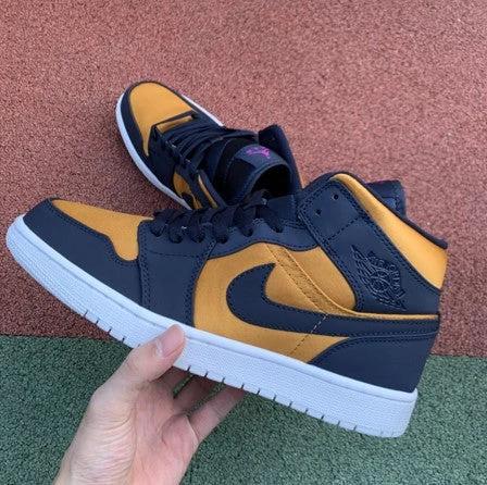 Air Jordan 1 Mid SE Blue Gold Silk Purple by Air Jordan