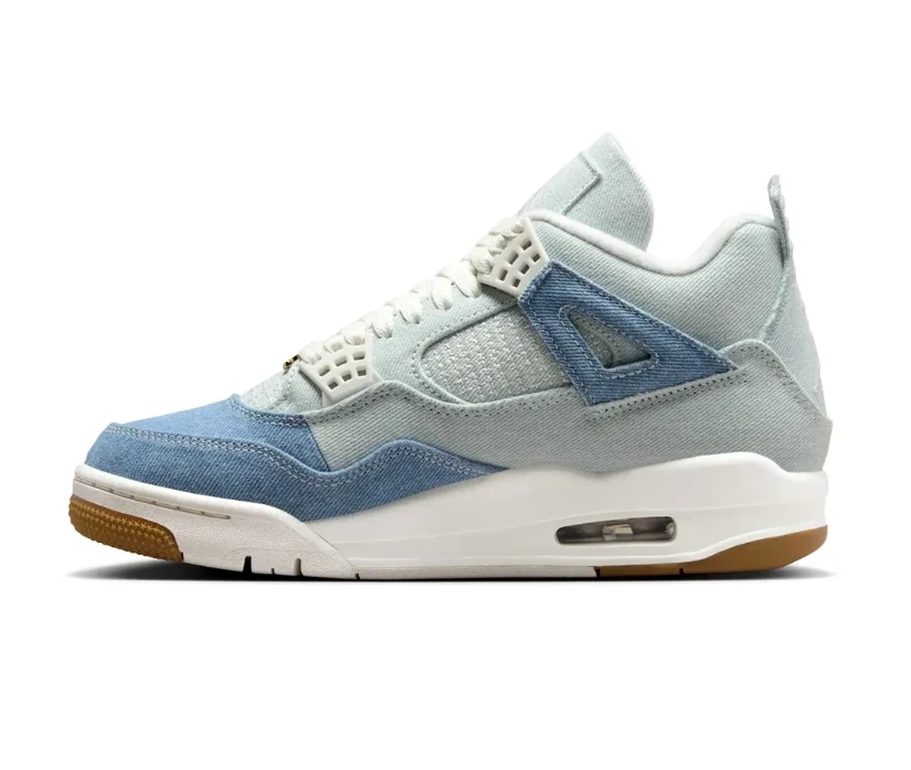Air Jordan 4 Denim Worn Blue Shoes Sneakers by Air Jordan