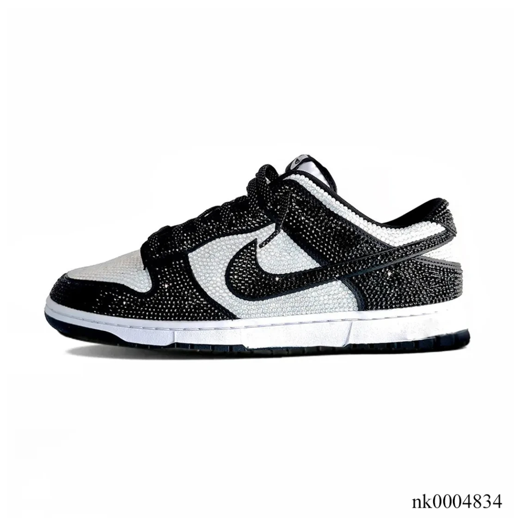 Air Jordan 1 Low Black White Crystal Shoes Sneakers by Air Jordan
